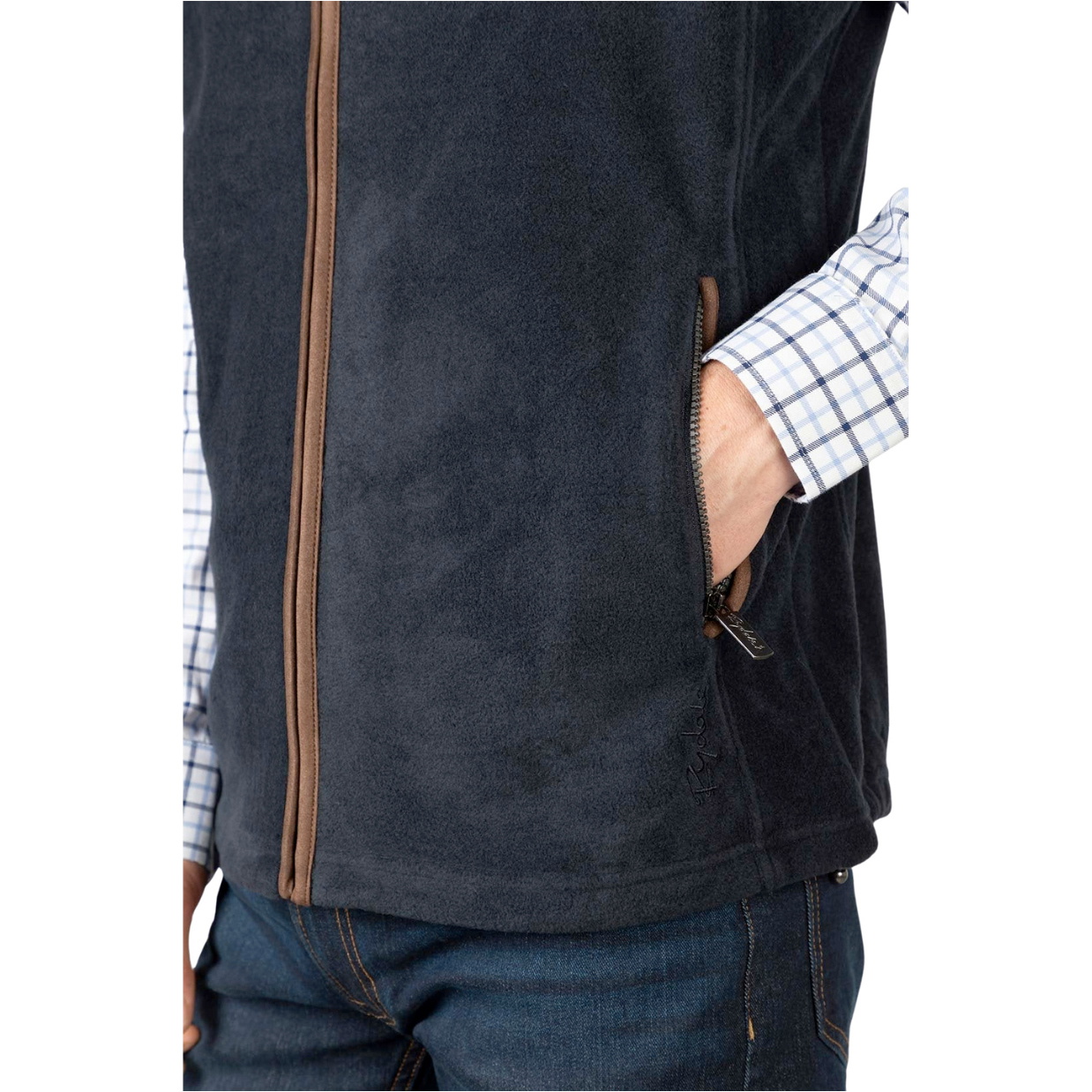 2025 Rydale Herren Huggate Vlies Weste 412387 - Ink